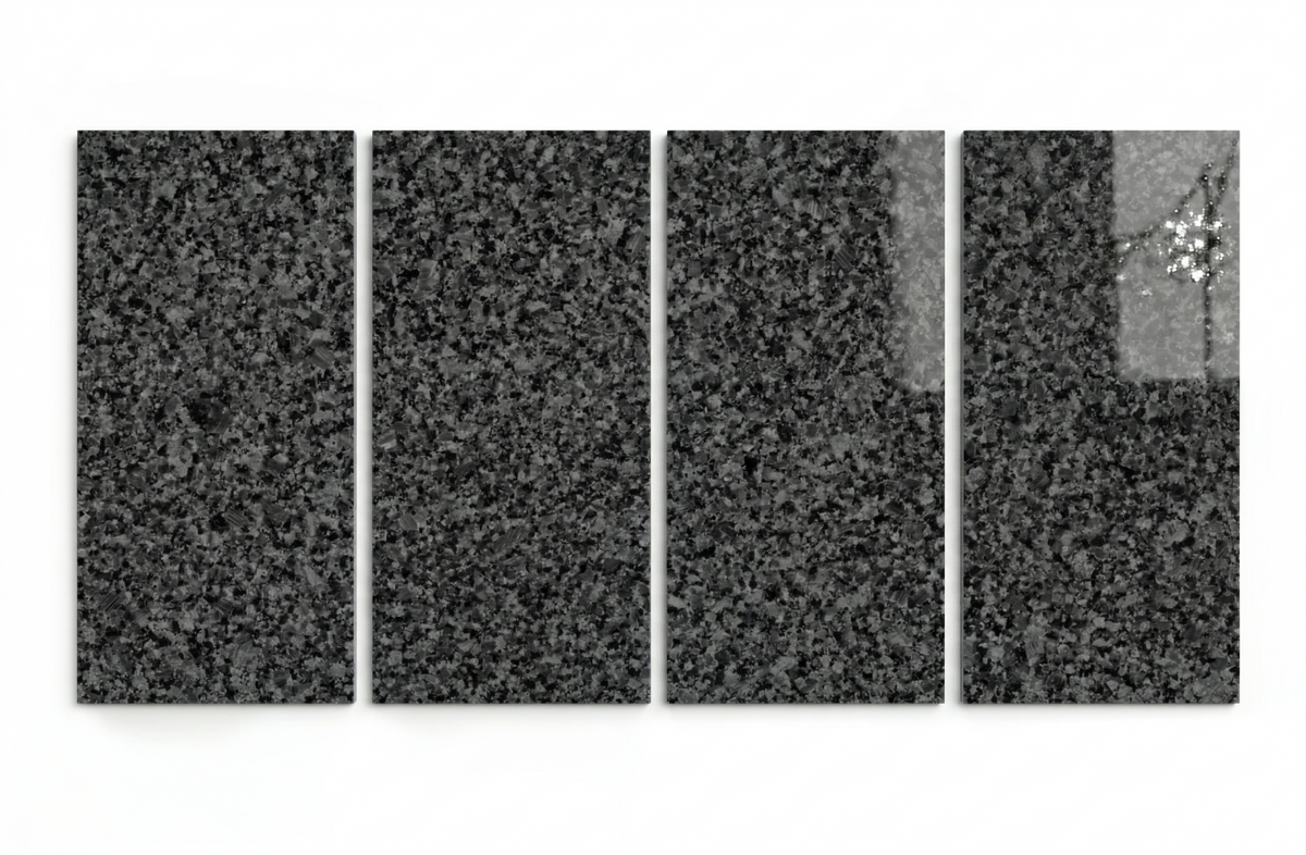 Placi granit Steel Grey gri otel 60x30 cm pentru pardoseli si blaturi modern interior