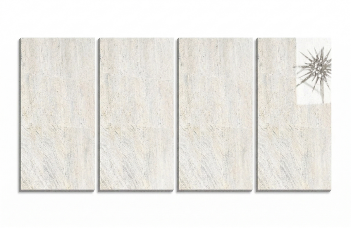 Placi granit Ivory Fantasy crem deschis 60x30 cm pentru pardoseli si blaturi interior premium