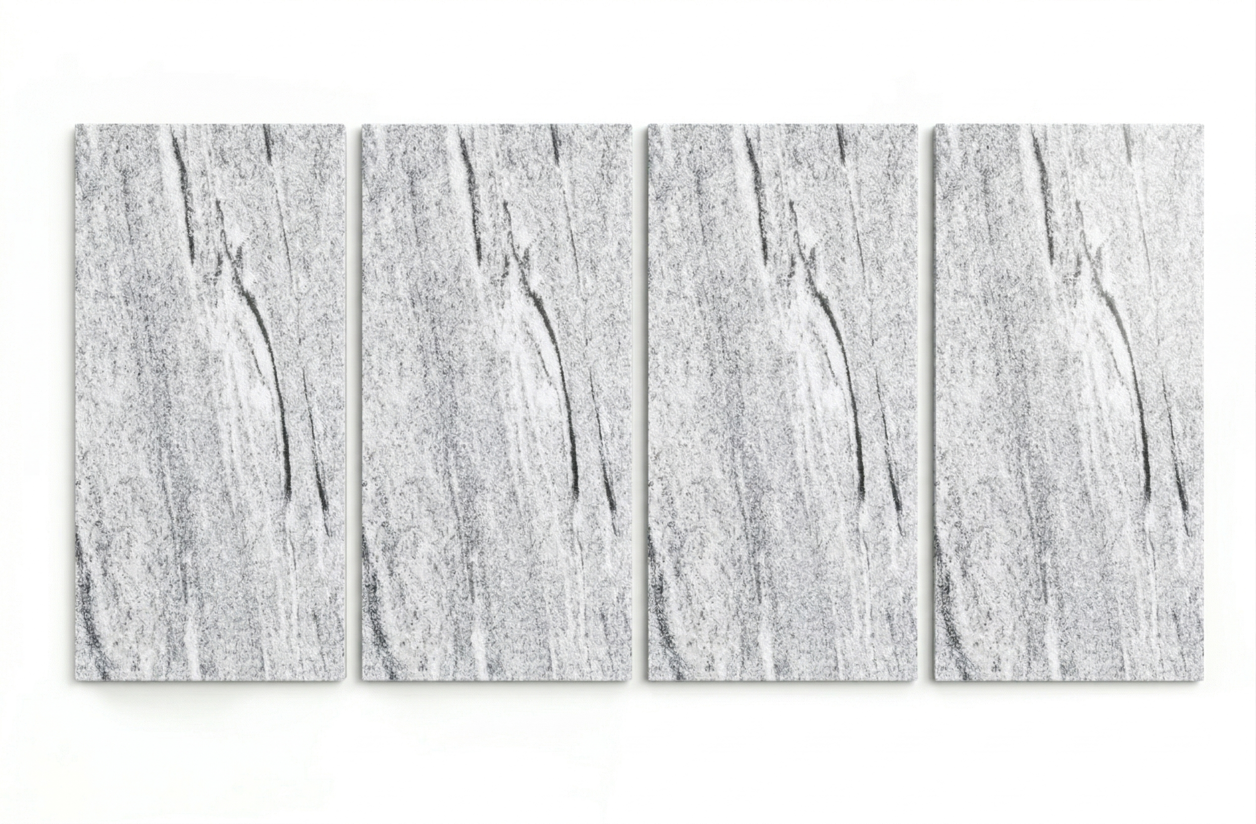 Placi granit Viscont White alb cu vene gri 60x30 cm pentru blaturi bucatarie si pardoseli